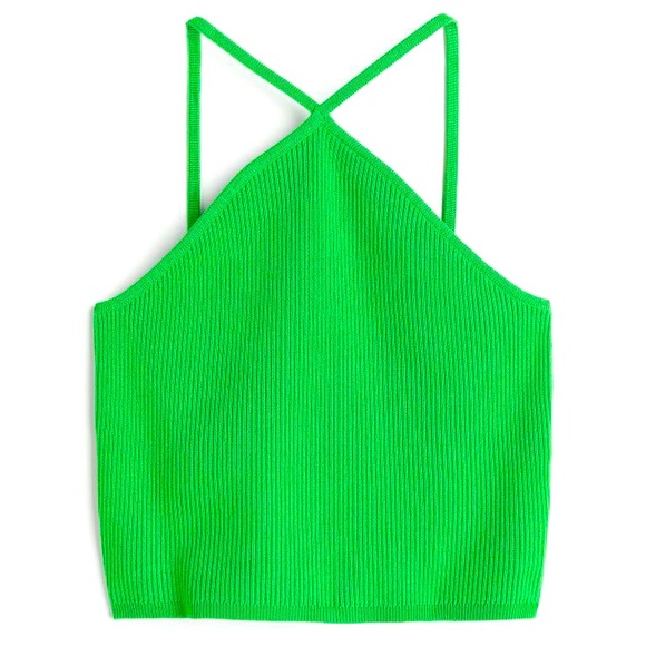 H&M Tops - 0500 NWT H&M Tie-front Bralette in green sz XXL